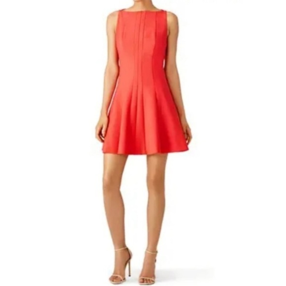 Elizabeth and James Hollis Dress Coral Sleeveless Fit & Flare A-Line Dress sz 2